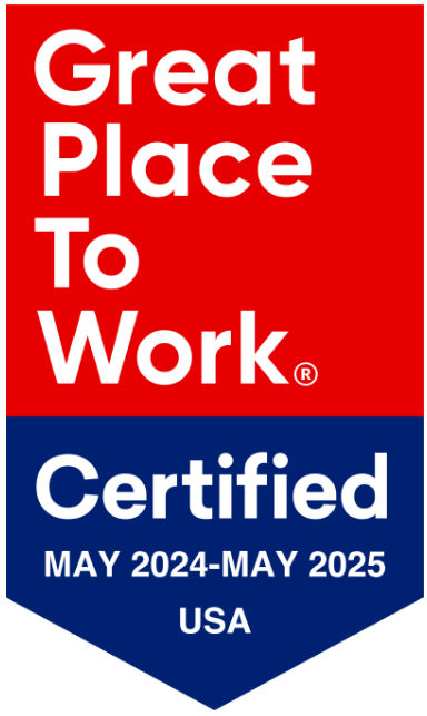 Great Place To Work Certified May 2024-May 2025 badge