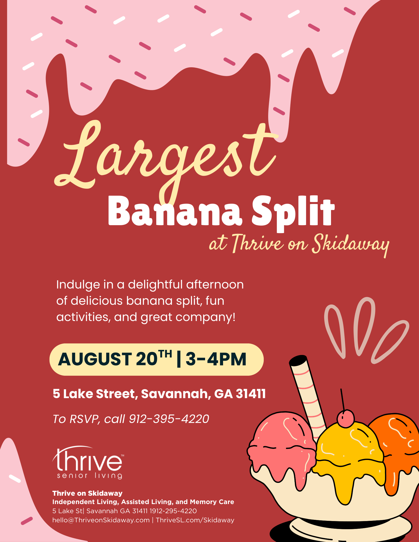 Largest Banana Split Flyer