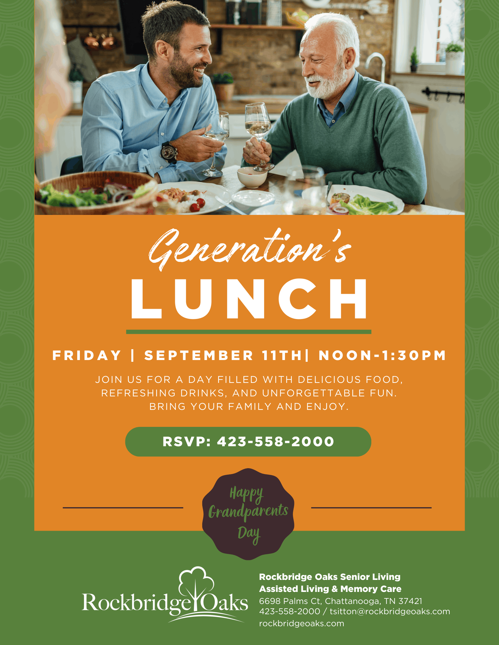 Thrive Generations Brunch Flyer