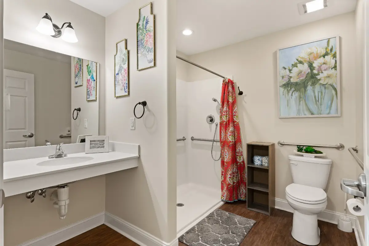 assisted living bathroom at jesup