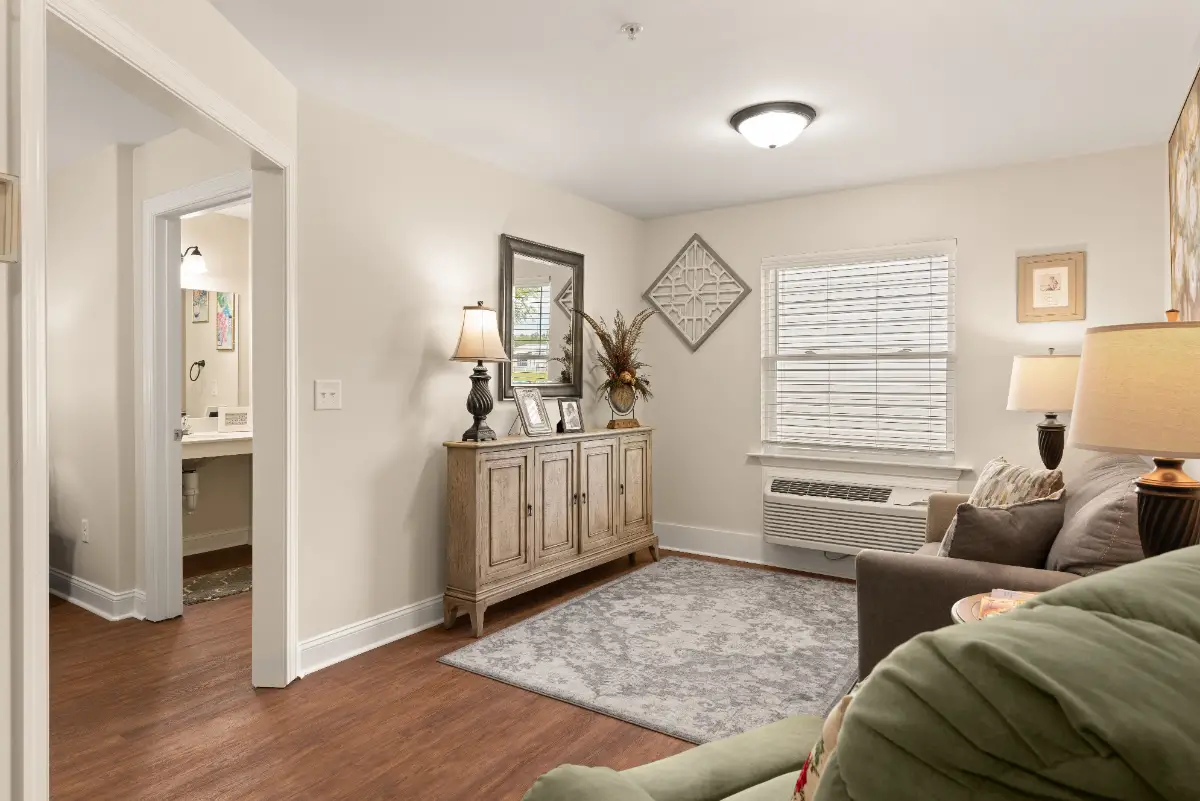 assisted living living room at jesup